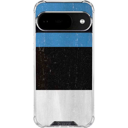 Estonia Flag Distressed Google Pixel 10 Clear Case